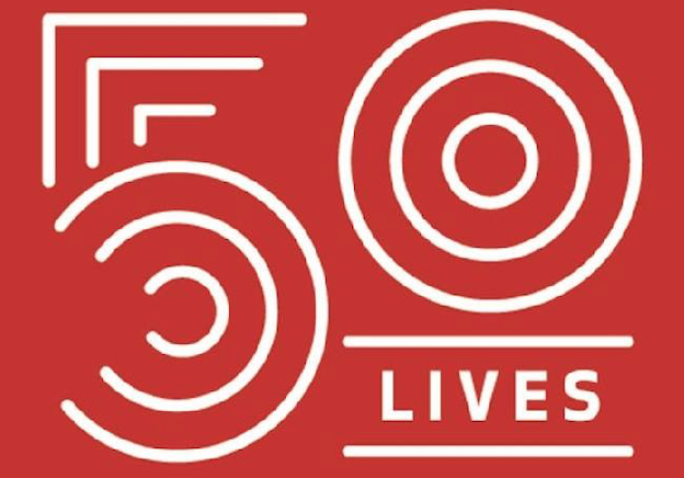 50 Lives 50 Homes logo